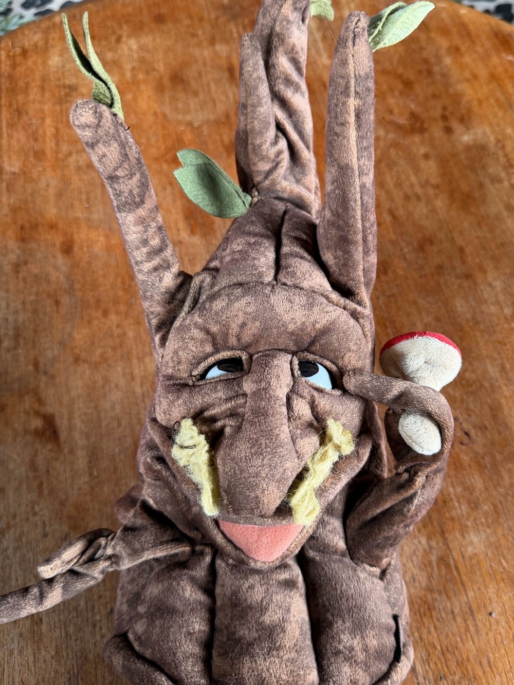 Vintage Folkmanis Enchanted Tree Puppet Mushroom
